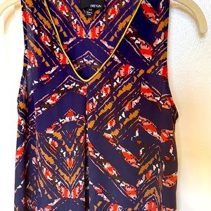 Greylin Silk Sleeveless Blouse Sz XS